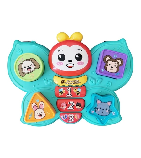 Бебешка музикална играчка с форми за сортиране Raya Toys Пеперуда