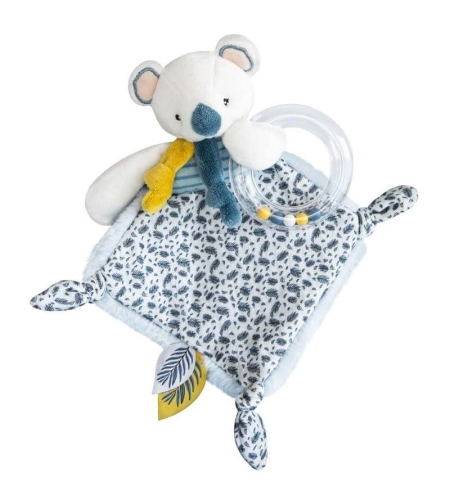 Плюшена играчка за гушкане Doudou коала с дрънкалка 22 см, DC3666