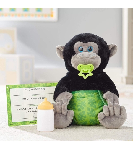 Плюшено бебе горила Melissa and Doug 40451