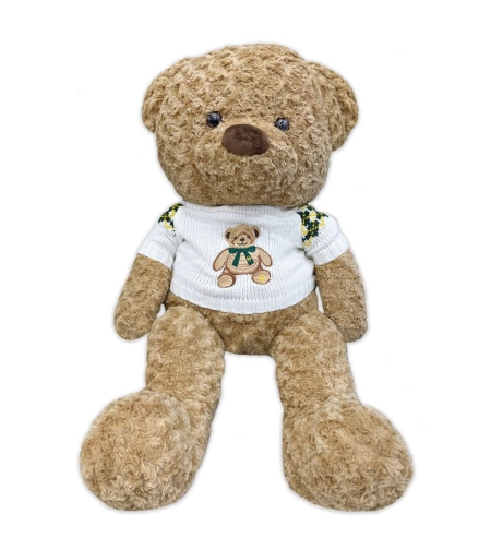 Плюшено мече Raya Toys с пуловер, 80 см