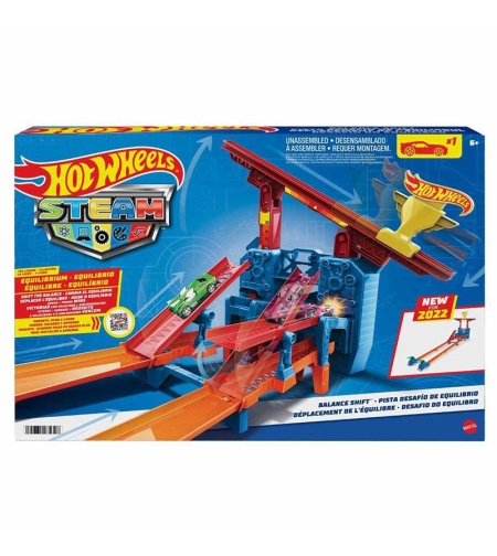 Писта Mattel Hot Wheels Steam Equilibrium Balance Shift, с 1 кола