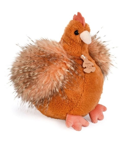 Плюшена играчка Doudou Histoire d'Ours, Кокошка, 20 см.