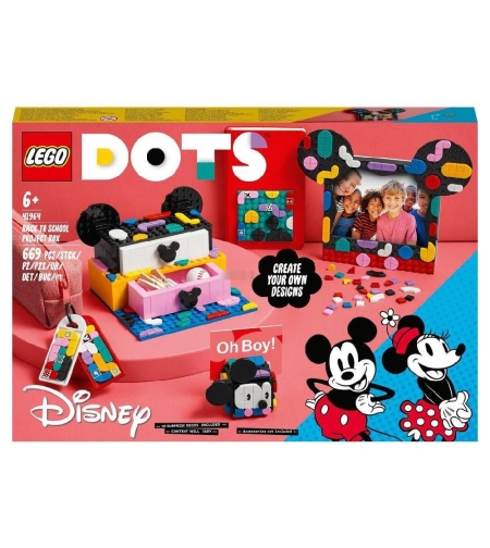 LEGO® DOTS Мики и Мини Маус - Кутия за училищни проекти 41964