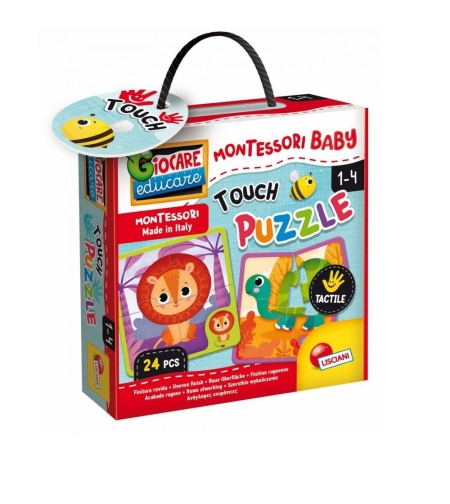 Пъзел Lisciani Монтесори BABY TOUCH Puzzle Животни 24 ч.