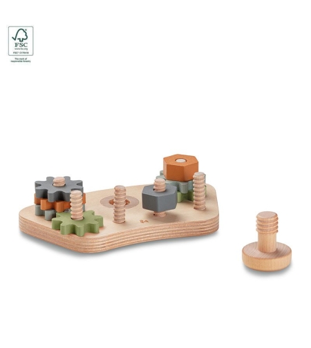Дървена играчка Hauck Repairing S Gears & Nuts