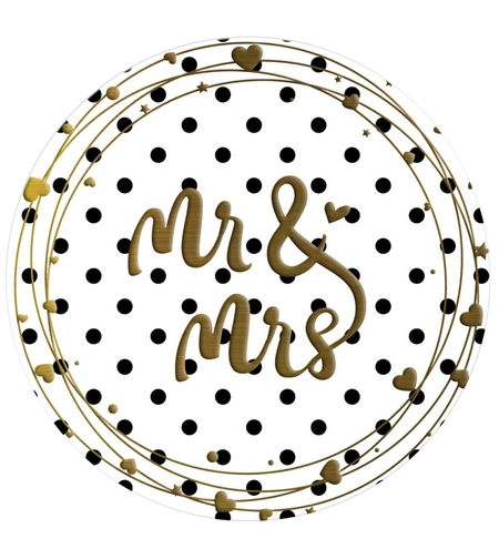 Табелка - картичка - Mr & Mrs