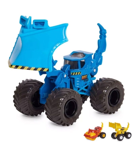 Детски строителни машини за игра Spin Master Monster Jam Dirt Squad, 1:64