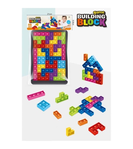 Образователна игра Raya Toys Тетрис Pop It