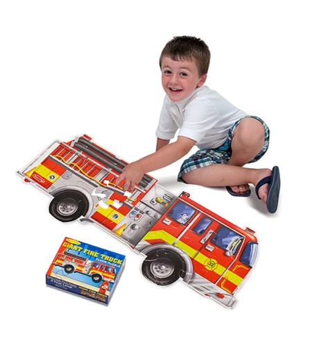 Детски пъзел за земя Melissa and Doug Пожарна 10436