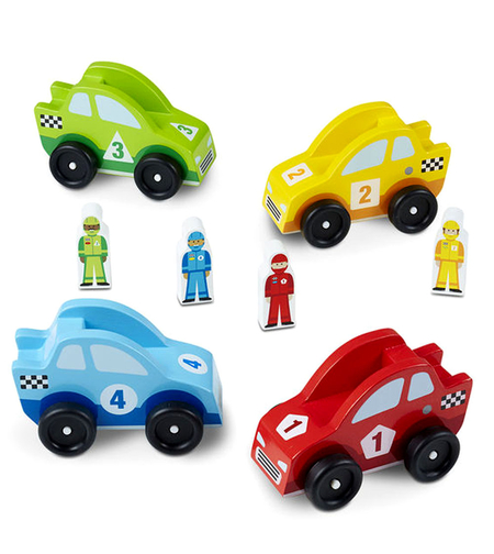 Комплект дървени състезателни колички Melissa and Doug 10706