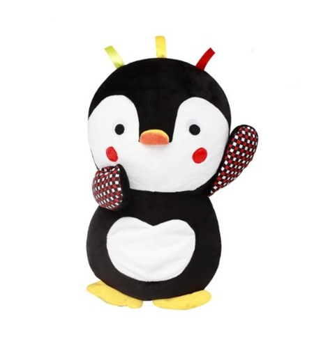Плюшена играчка Babyono C-More пингвинче с дрънкалка 35 см 647
