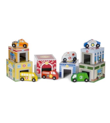 Дървени гаражи с коли Melissa and Doug 13576