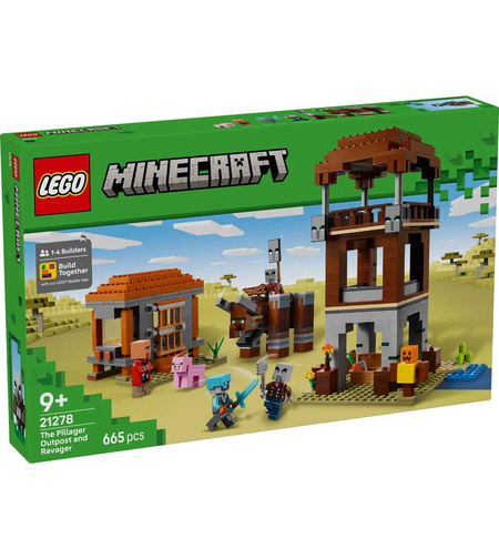 LEGO® Minecraft® Кулата на грабителите и Опустошителя 21278