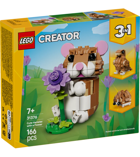 LEGO® Creator Сладък хамстер с цвете 31376
