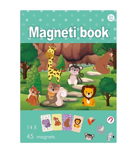 Kнига с магнити Raya Toys Светът на животните