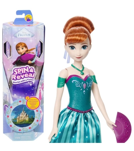 Кукла Mattel Disney Frozen Anna Spin & Reveal, с аксесоари