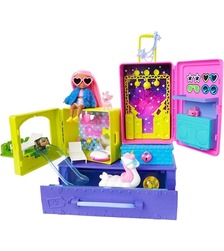 Игрален комплект с кукла Mattel Barbie Extra Minis, с аксесоари