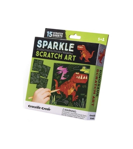 Блестящи скреч картини Crocodile Creek - Динозаври