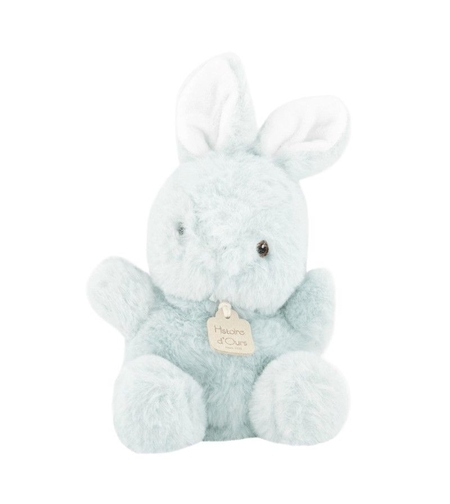 Плюшена играчка Doudou бебе заек цвят Мента 15 см, HO3270