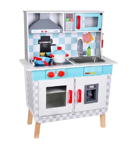 Дървена детска кухня Raya Toys на батерии