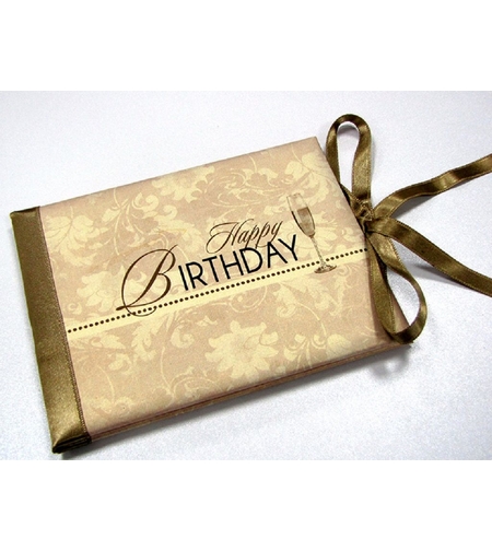 Луксозна картичка за рожден ден - Шампанско