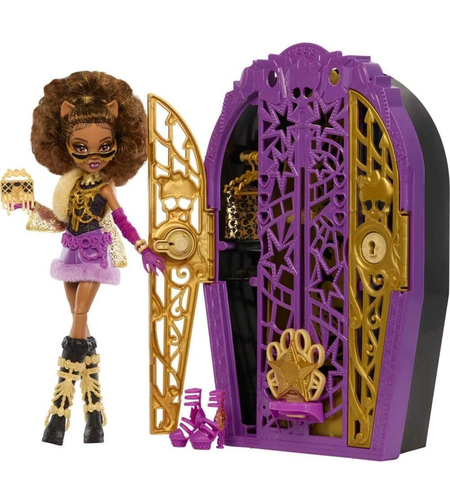 Игрален комплект Mattel Monster High Hauntlywood Clawdeen Wolf, кукла с аксесоари, JBG80