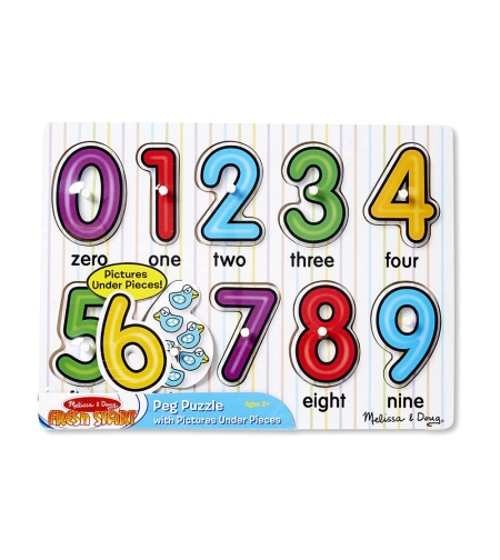 Дървен пъзел Melissa and Doug Цифри 13273