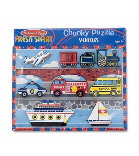Дървен пъзел Melissa and Doug Превозни средства 13725