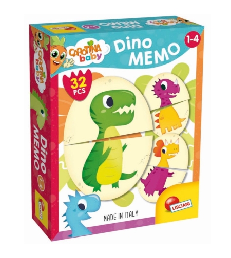 Образователни карти Lisciani Carotina Baby Plus Memo Динозаври