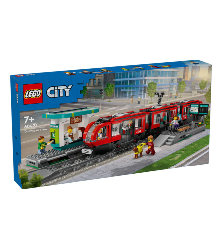 LEGO® City Трамвай и гара в центъра на града 60423
