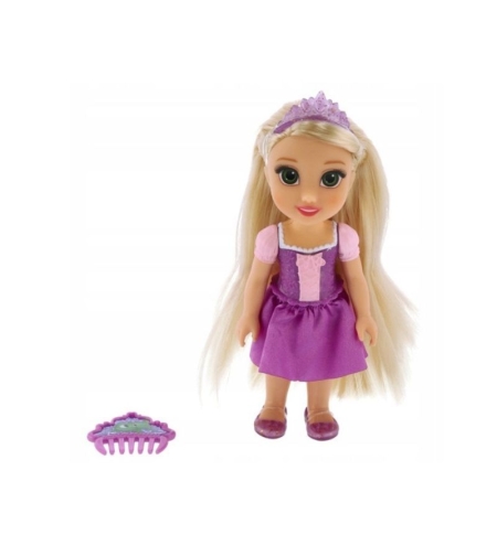 Кукла Jakks Pacific Disney Princess Рапунцел с гребен, 15 см.