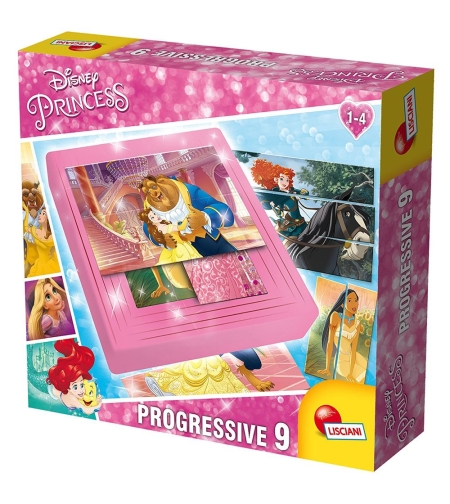9 Нарастващи пъзела за най-малките Lisciani Disney Princess 58808