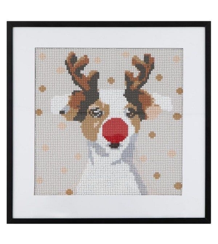 Grafix Диамантен гоблен - Коледно куче