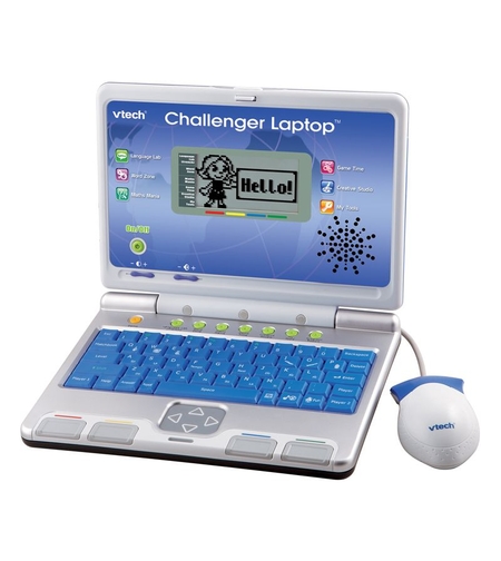 Детски образователен лаптоп VTech Challenger с 40 функции, син