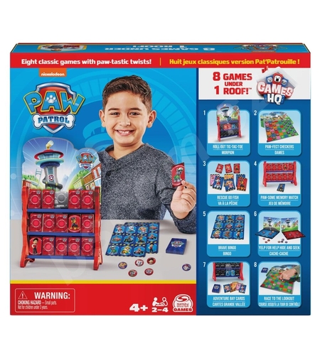 Настолна игра 8 в 1 Spin Master Paw Patrol Games HQ