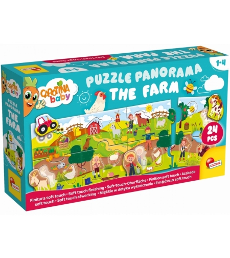 Образователна игра Lisciani Puzzle Panorama the farm