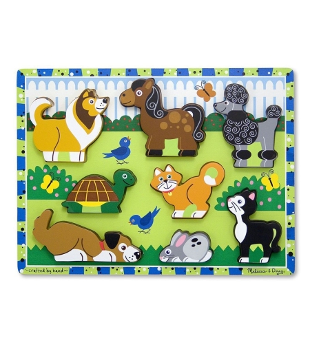 Дървен пъзел Melissa and Doug Домашни любимци 13724