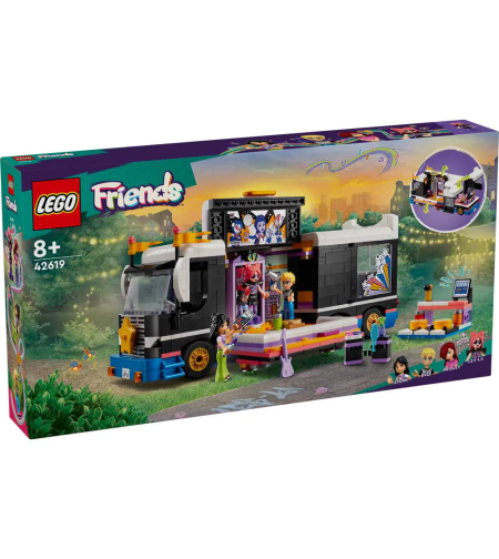 LEGO® Friends Бус за турне на поп звезди 42619
