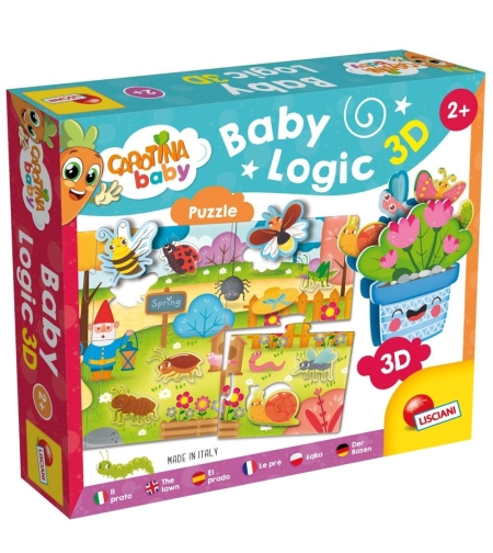 Детски 3D Пъзел Lisciani Carotina Baby Logic 3D Градина