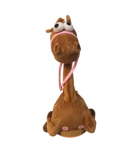 Интерактивна играчка Raya Toys Танцуваща, пееща и повтаряща думи камила, 33 см