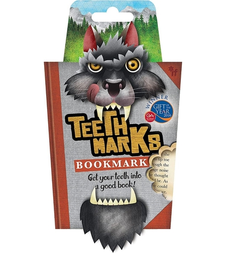 Разделител за книга със зъби - Вълк