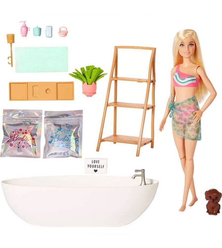 Игрален комплект Mattel Barbie Кукла с вана и аксесоари