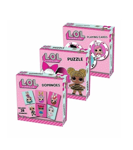 Комплект игри Spin Master L.O.L Surprise Домино, карти и пъзел