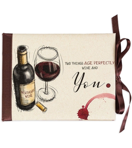 Луксозна картичка за рожден ден - Wine and you