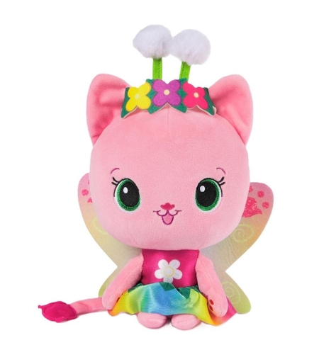 Плюшена играчка Gabby's Dollhouse Fairylandia Kitty Fairy, светещо коте, 35 см.