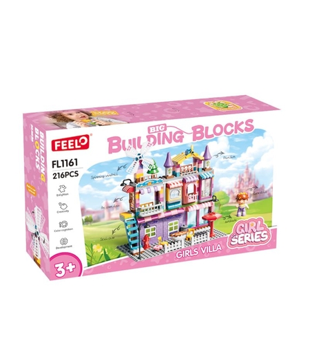 Kонструктор Feelo Girl Series Розова вила, 216 ч.