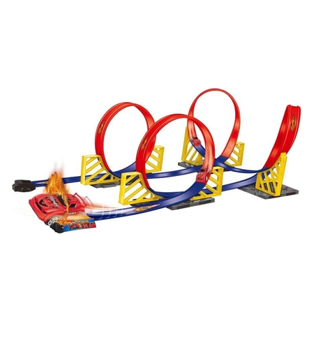 Писта Raya Toys Racing Track, с 4 лупинга и кола