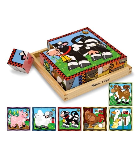 Дървени кубчета Melissa and Doug Фермата 10775