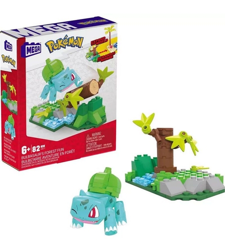Конструктор Mattel Mega Construx Pokémon Bulbasaur's Forest Fun, 82 части