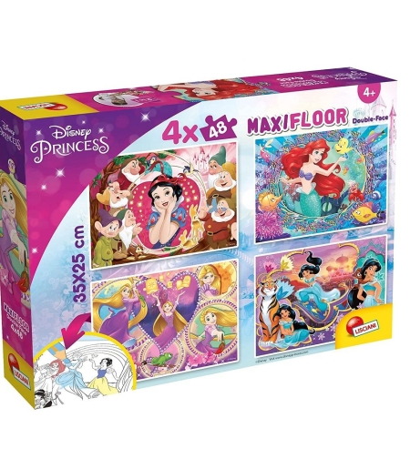 Пъзел Lisciani MAXI FLOOR Disney Принцеси 4x48 ч.